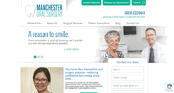Desktop Screenshot of manchesteroralsurgery.com