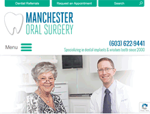Tablet Screenshot of manchesteroralsurgery.com